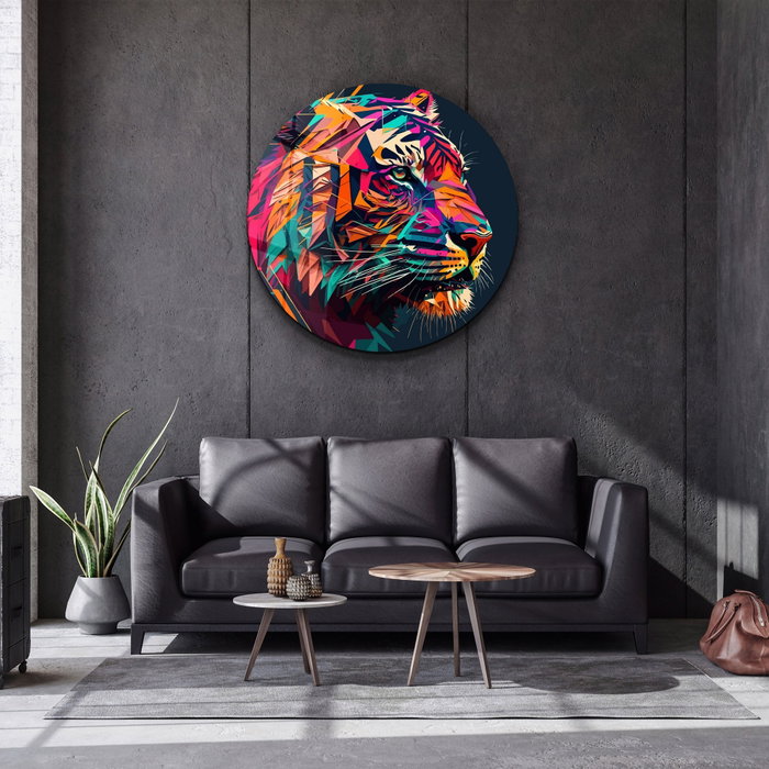 Wallity Cuadro decorativo de vidrio templado Multicolor (80 x 80 cm)